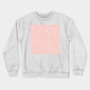 Blush Pink Line Art Crewneck Sweatshirt